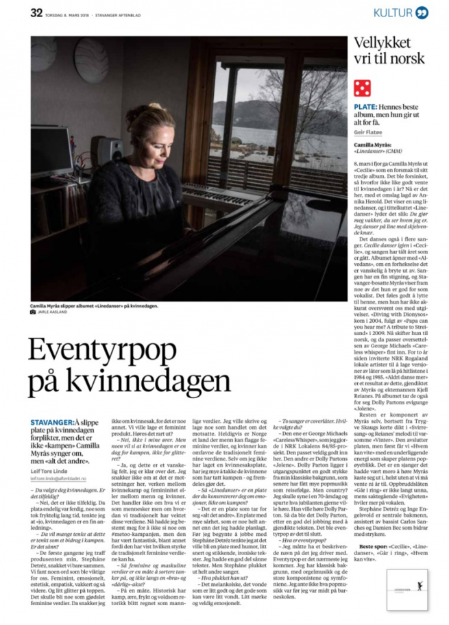 Anmeldelse av Linedanser - Stavanger Aftenblad